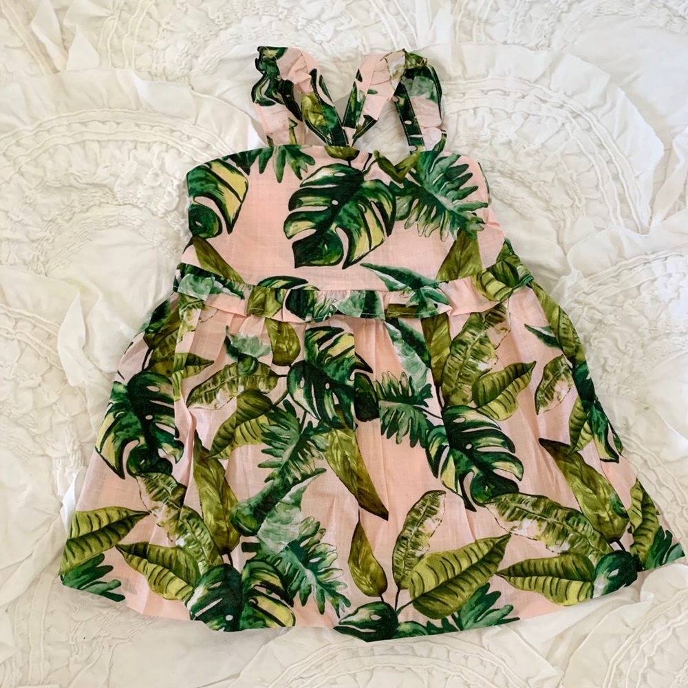 Jamie and Jamie Palm Print Dress